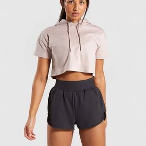Gymshark | Tops | Gymshark Legacy Fitness Short Sleeve Hoodie Taupe |  Poshmark